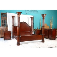 Indonesia furniture manufacturer and wholesaler Bed room jm (bed + dresser + 2 nightstand)
