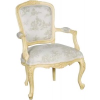 Indonesia furniture manufacturer and wholesaler Valbonne Carved Armchair Toile