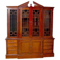 Indonesia furniture manufacturer and wholesaler bookcase A 4 door
