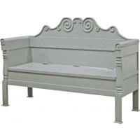 Indonesia furniture manufacturer and wholesaler Fayence Bench with Hinged Seat