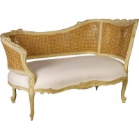 Indonesia furniture manufacturer and wholesaler Valbonne French Carved Sofa with Rattan