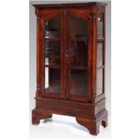 Indonesia furniture manufacturer and wholesaler cabinet 2 glass door 1 drawer