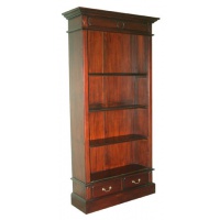 Indonesia furniture manufacturer and wholesaler open bookcase 2 drawer
